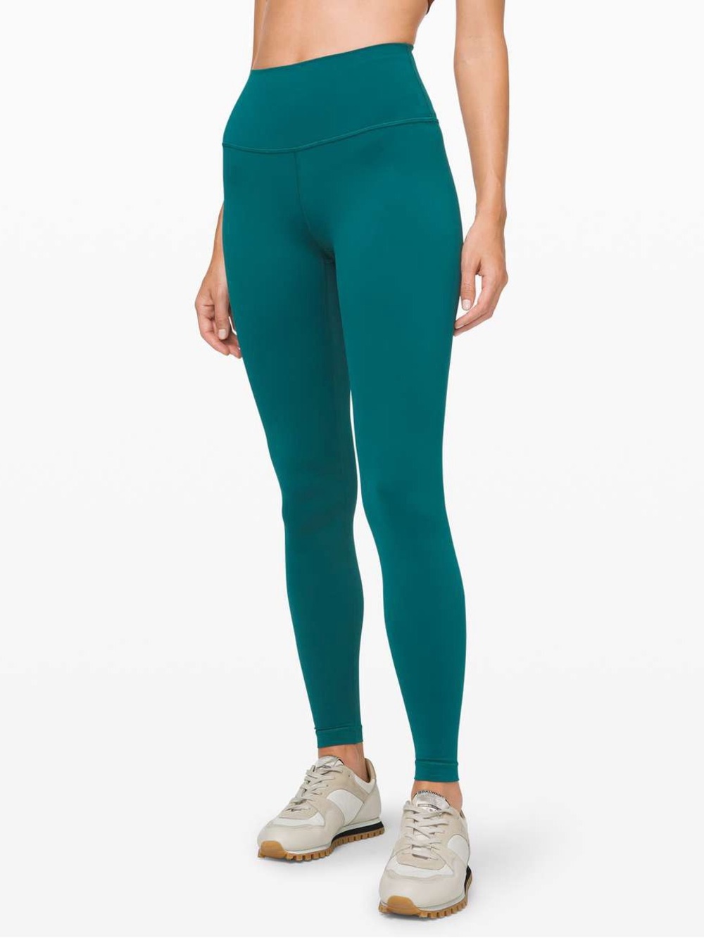 Lululemon Wunder Under High-Rise Pant Teal Full Length Leggings Size 8